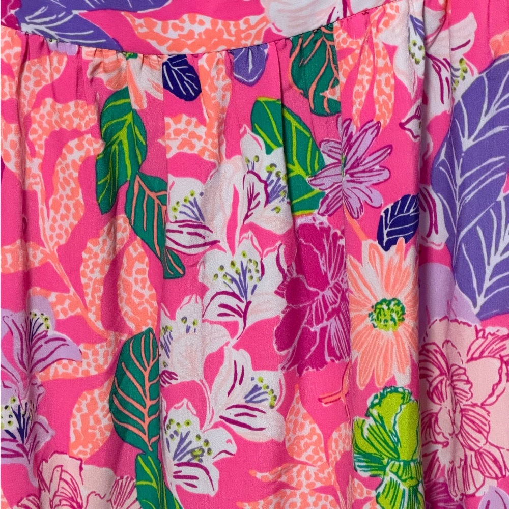 Lilly Pulitzer Vibrant Pink Floral Maxi Dress - Picture 4 of 5